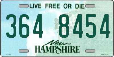 NH license plate 3648454