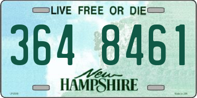 NH license plate 3648461
