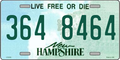NH license plate 3648464