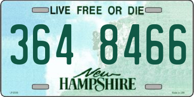 NH license plate 3648466