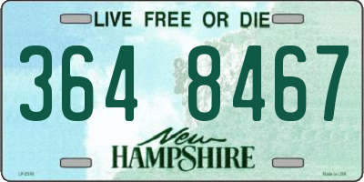 NH license plate 3648467