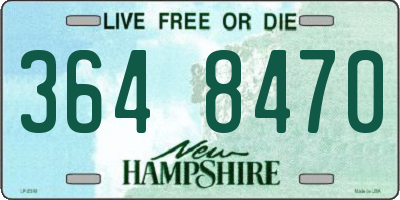 NH license plate 3648470