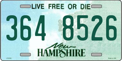 NH license plate 3648526