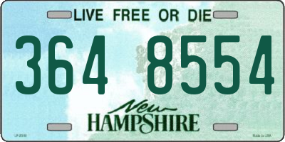 NH license plate 3648554