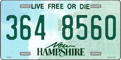 NH license plate 3648560