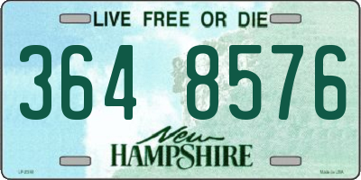 NH license plate 3648576