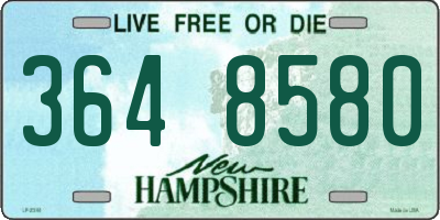NH license plate 3648580