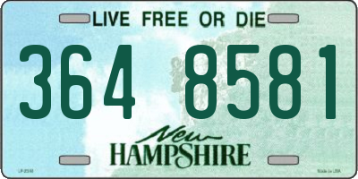 NH license plate 3648581