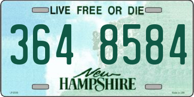 NH license plate 3648584