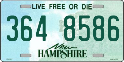 NH license plate 3648586