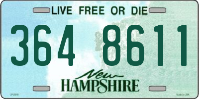 NH license plate 3648611