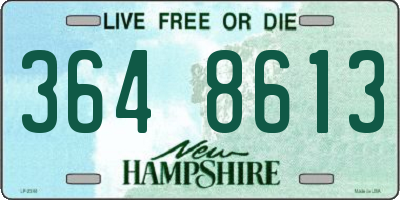NH license plate 3648613