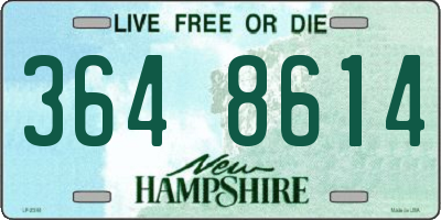NH license plate 3648614