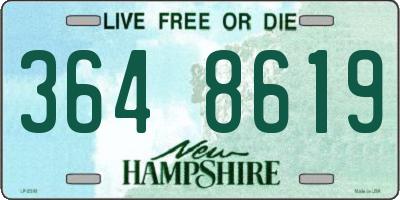 NH license plate 3648619