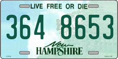 NH license plate 3648653