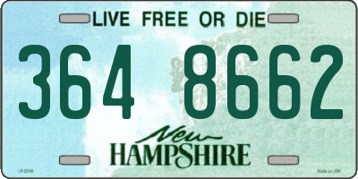 NH license plate 3648662