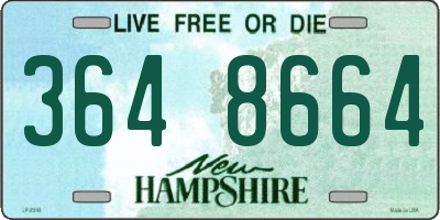 NH license plate 3648664