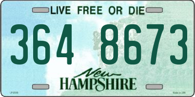 NH license plate 3648673