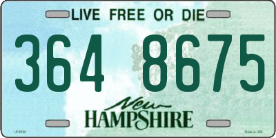 NH license plate 3648675