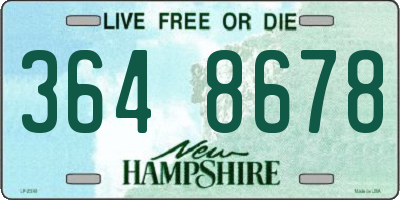 NH license plate 3648678