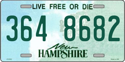 NH license plate 3648682