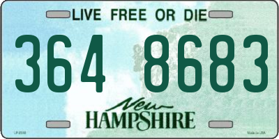 NH license plate 3648683