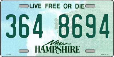 NH license plate 3648694