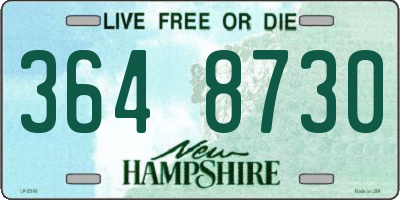 NH license plate 3648730