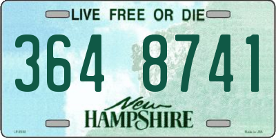 NH license plate 3648741