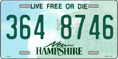NH license plate 3648746
