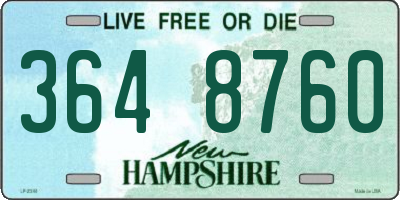 NH license plate 3648760