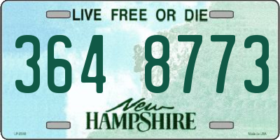 NH license plate 3648773