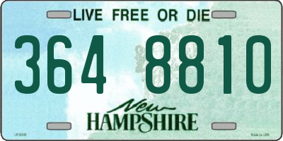 NH license plate 3648810