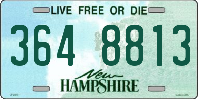 NH license plate 3648813