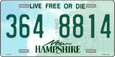 NH license plate 3648814