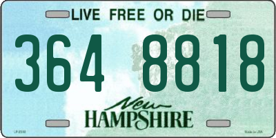 NH license plate 3648818