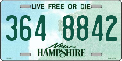 NH license plate 3648842