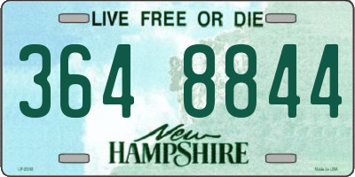 NH license plate 3648844
