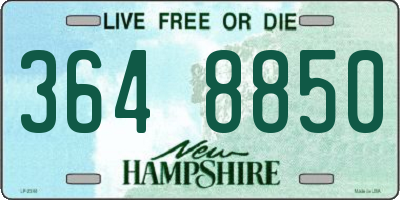 NH license plate 3648850