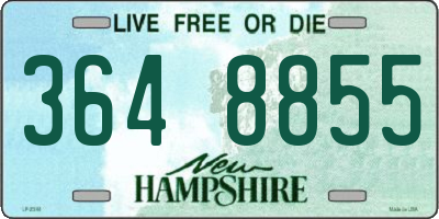 NH license plate 3648855