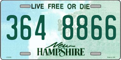 NH license plate 3648866