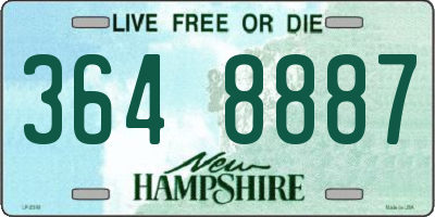 NH license plate 3648887