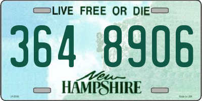 NH license plate 3648906