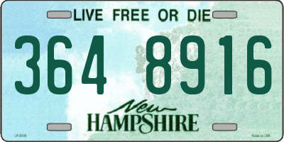 NH license plate 3648916