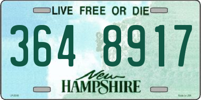 NH license plate 3648917