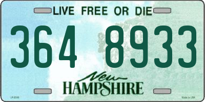 NH license plate 3648933
