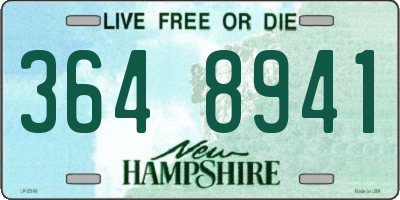NH license plate 3648941