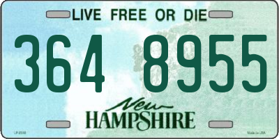 NH license plate 3648955