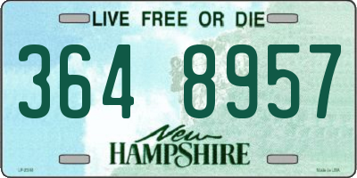 NH license plate 3648957