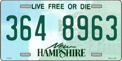 NH license plate 3648963